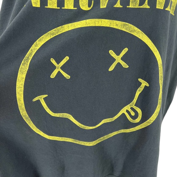 Daydreamer Womens Nirvana Smiley Face Logo Tee T-Shirt Size 2X Corporate Rock - Picture 4 of 13